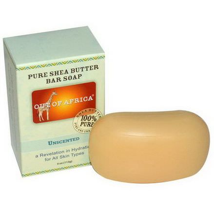 Out of Africa, Pure Shea Butter Bar Soap, Unscented 113g