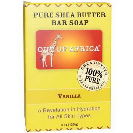 Out of Africa, Pure Shea Butter Bar Soap, Vanilla 120g