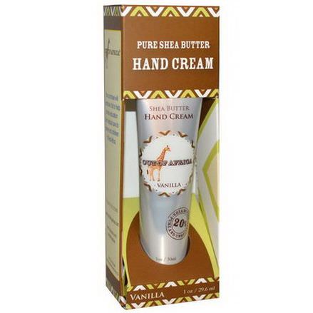 Out of Africa, Pure Shea Butter, Hand Cream, Vanilla 29.6ml