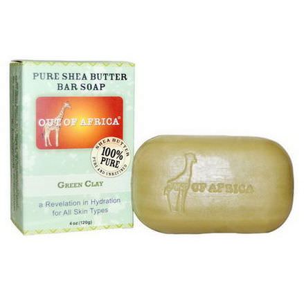 Out of Africa, Pure Shea Butter Soap, Green Clay 120g