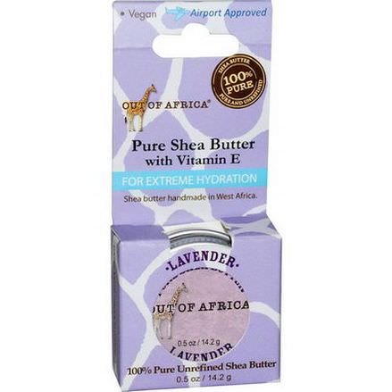 Out of Africa, Pure Shea Butter with Vitamin E, For Extreme Hydration, Lavender 14.2g