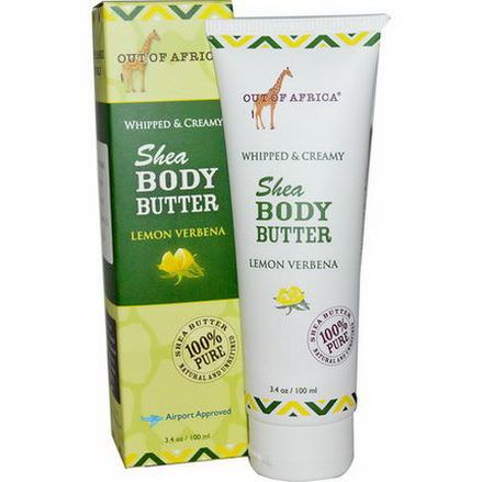 Out of Africa, Shea Body Butter, Whipped&Creamy, Lemon Verbena 100ml