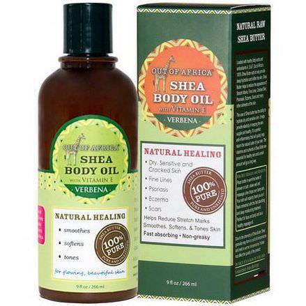 Out of Africa, Shea Body Oil with Vitamin E, Verbena 266ml