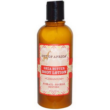 Out of Africa, Shea Butter Body Lotion, Geranium 270ml