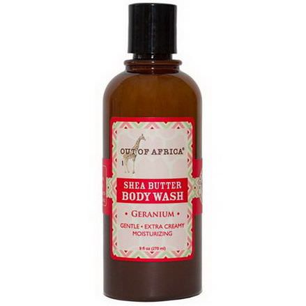 Out of Africa, Shea Butter Body Wash, Geranium 270ml