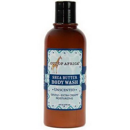 Out of Africa, Shea Butter Body Wash, Unscented 270ml