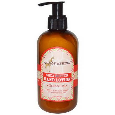 Out of Africa, Shea Butter Hand Lotion, Geranium 240ml
