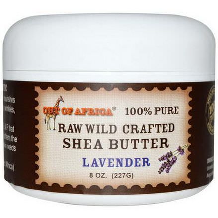 Out of Africa, Shea Butter, Raw Wild Crafted, Lavender 227g