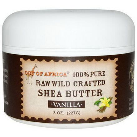 Out of Africa, Shea Butter, Raw Wild Crafted, Vanilla 227g