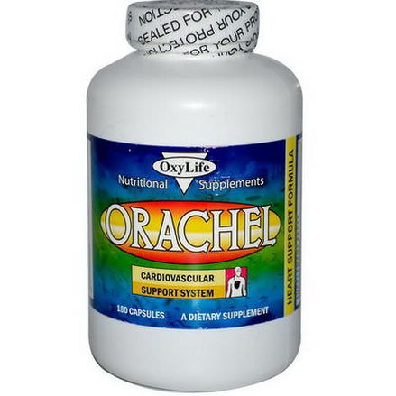OxyLife, Orachel, Cardiovascular Support System, 180 Capsules