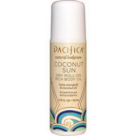 Pacifica, Dry Roll-On, Rich Body Oil, Coconut Sun 110ml
