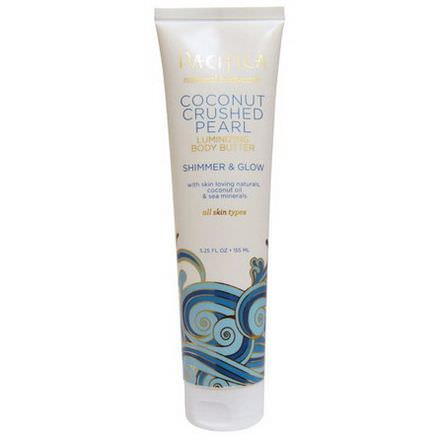 Pacifica, Luminizing Body Butter, Coconut Crushed Pearl, Shimmer&Glow 155ml