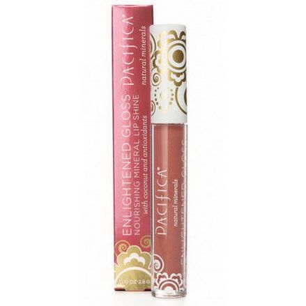 Pacifica, Enlightened Gloss, Nourishing Mineral Lip Shine, Nudist 2.8g