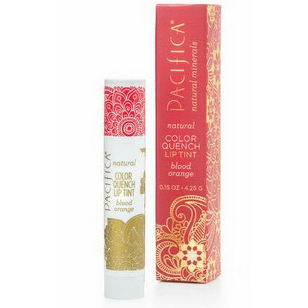 Pacifica, Natural Color Quench Lip Tint, Blood Orange 4.25g