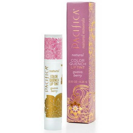 Pacifica, Natural Color Quench Lip Tint, Guava Berry 4.25g