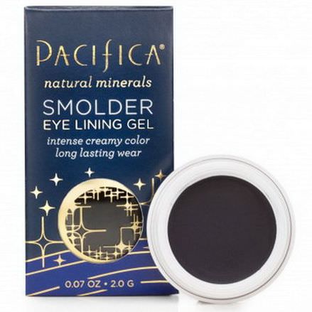 Pacifica, Smolder Eye Lining Gel, Midnight 2.0g