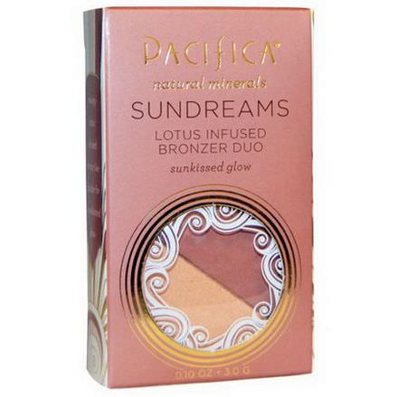 Pacifica, Sundreams, Lotus Infused Bronzer Duo, Sunkissed Glow 3.0g