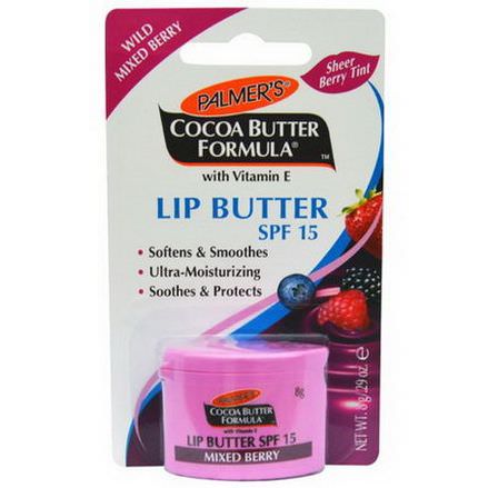 Palmer's, Cocoa Butter Formula, Lip Butter, SPF 15, Wild Mixed Berry 8g