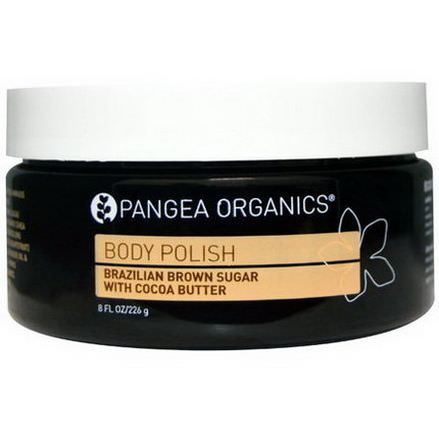 Pangea Organics, Body Polish, Brazilian Brown Sugar with Cocoa Butter 226g