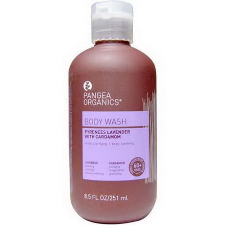 Pangea Organics, Pyrenees Lavender with Cardamom, Lavender, Body Wash 251ml