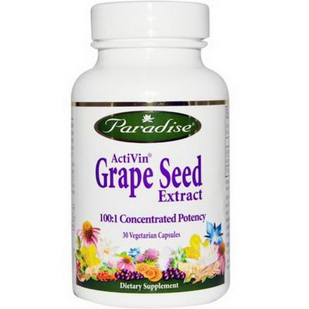 Paradise Herbs, ActiVin, Grape Seed Extract, 30 Veggie Caps