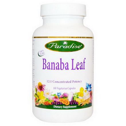 Paradise Herbs, Banaba Leaf, 180 Veggie Caps