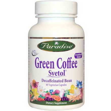 Paradise Herbs, Green Coffee, Svetol, 60 Veggie Caps