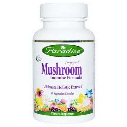 Paradise Herbs, Imperial Mushroom, Immune Formula, 60 Veggie Caps