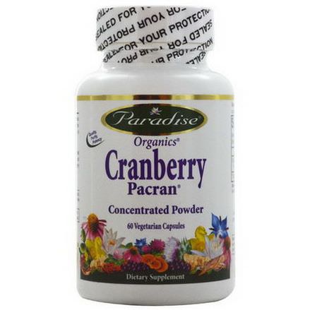 Paradise Herbs, Organics, Pacran Cranberry, 60 Veggie Caps