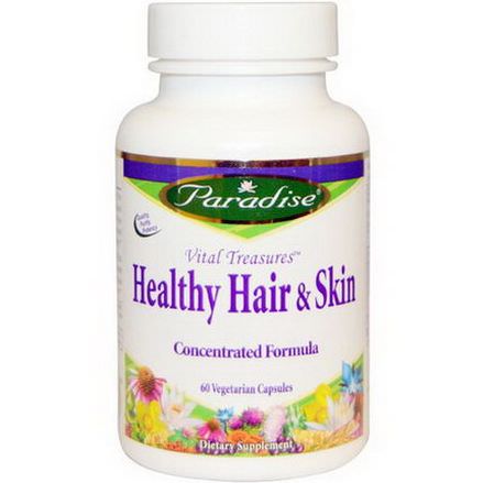 Paradise Herbs, Vital Treasures, Healthy Hair&Skin, 60 Veggie Caps