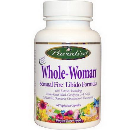Paradise Herbs, Whole-Woman, Sensual Fire, Libido Formula, 60 Veggie Caps