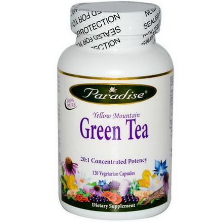 Paradise Herbs, Yellow Mountain Green Tea, 120 Veggie Caps