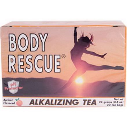 Peelu, Body Rescue, Alkalizing Tea, Apricot Flavored 0.8 oz 20 Tea Bags