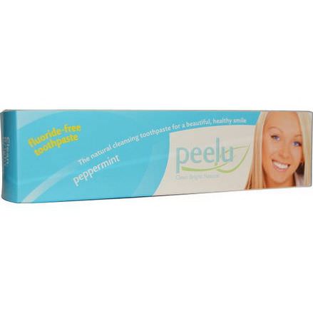 Peelu, Fluoride-Free Toothpaste, Peppermint 198g