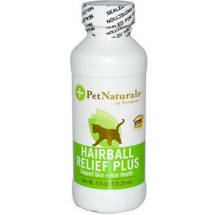 Pet Naturals of Vermont, Hairball Relief Plus, For Cats 118.29ml