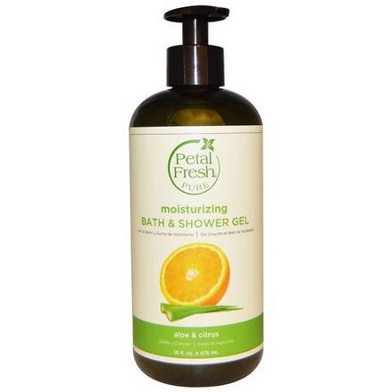 Petal Fresh, Pure, Moisturizing Bath&Shower Gel, Aloe&Citrus 475ml
