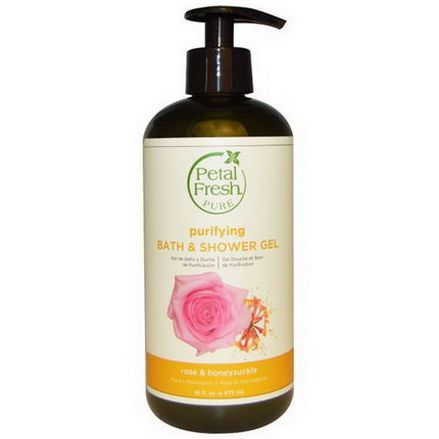 Petal Fresh, Pure, Purifying Bath&Shower Gel, Rose&Honeysuckle 475ml