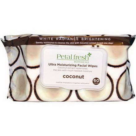 Petal Fresh, Ultra Moisturizing Facial Wipes, Coconut, 60 Wipes