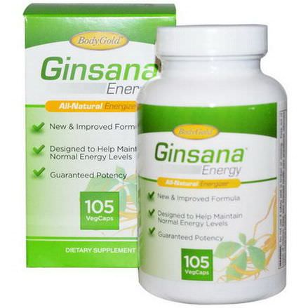 Pharmaton Natural Health, Ginsana Energy, 105 Veggie Caps