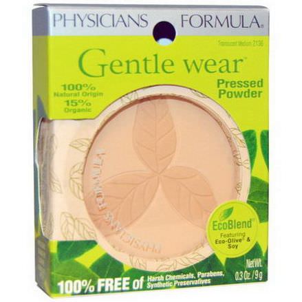 Physician's Formula, Inc. Gentle Wear, Pressed Powder, Translucent Medium 9g