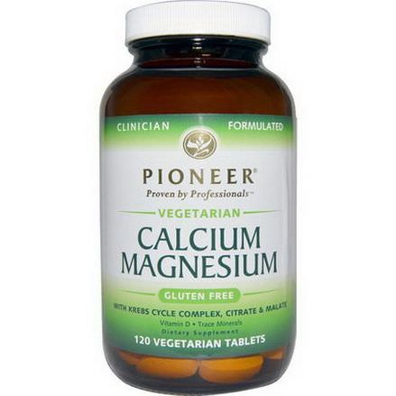 Pioneer Nutritional Formulas, Calcium Magnesium, 120 Veggie Tabs