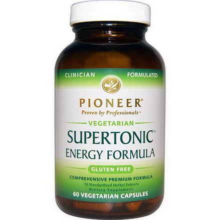 Pioneer Nutritional Formulas, Supertonic Energy Formula, 60 Veggie Caps