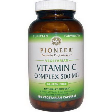 Pioneer Nutritional Formulas, Vitamin C Complex, 500mg, 180 Veggie Caps