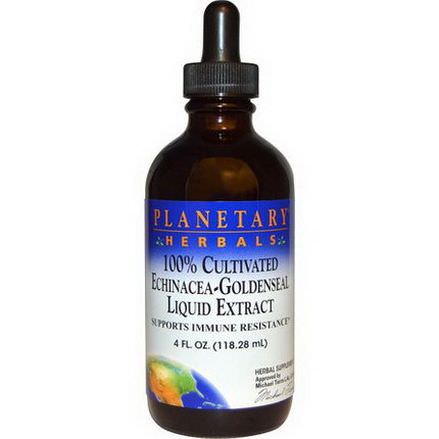 Planetary Herbals, 100% Cultivated Echinacea-Goldenseal Liquid Extract 118.28ml
