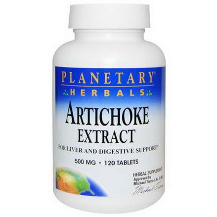 Planetary Herbals, Artichoke Extract, 500mg, 120 Tablets