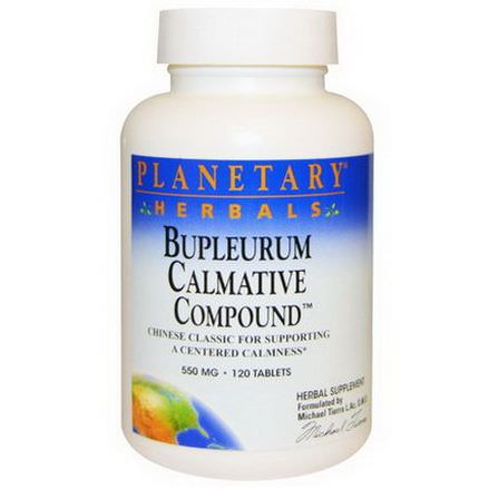 Planetary Herbals, Bupleurum Calmative Compound, 550mg, 120 Tablets