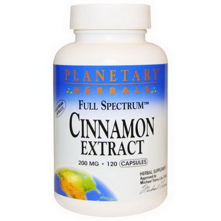 Planetary Herbals, Cinnamon Extract, Full Spectrum, 200mg, 120 Capsules