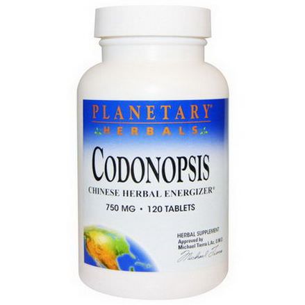 Planetary Herbals, Codonopsis, Chinese Herbal Energizer, 750mg, 120 Tablets