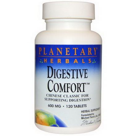 Planetary Herbals, Digestive Comfort, 600mg, 120 Tablets