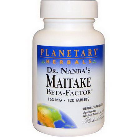 Planetary Herbals, Dr. Nanba's Maitake Beta-Factor, 163mg, 120 Tablets